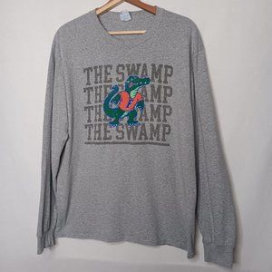 University of Florida Gators The Swamp Large Shirt Long Sleeve Gray Sports